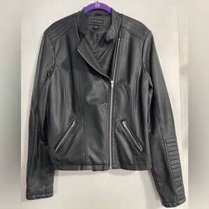 Metaphor Black Faux Leather Women's Jacket